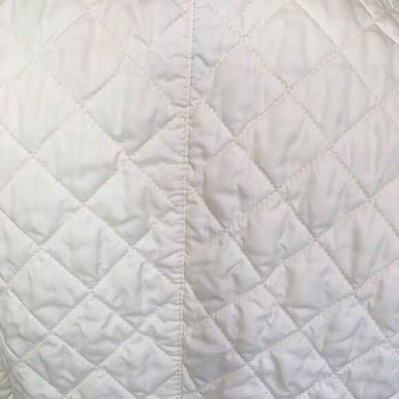 Ralph Lauren Polo Jeans Women's Cream 4 Pocket Full Zip Quilted Jacket Size XL - Picture 10 of 17